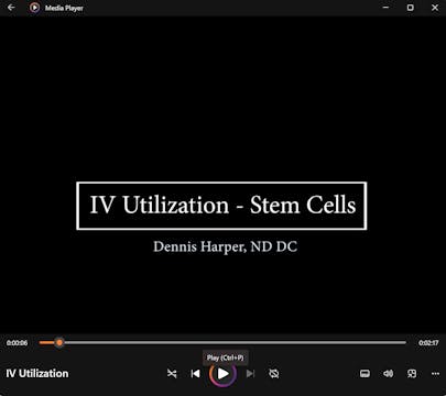IV Utilization - Stem Cell Treatment