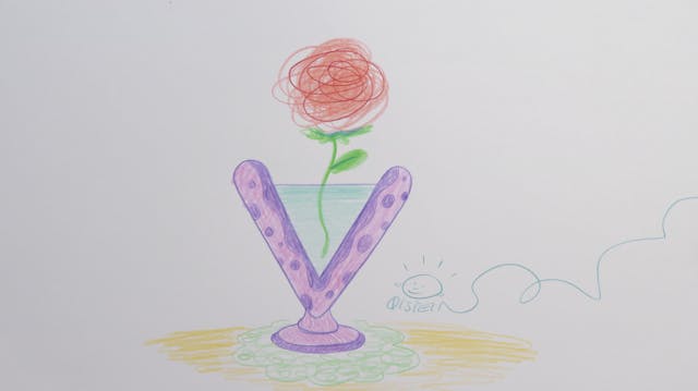 Øisteins blyant ABC: V = Vase