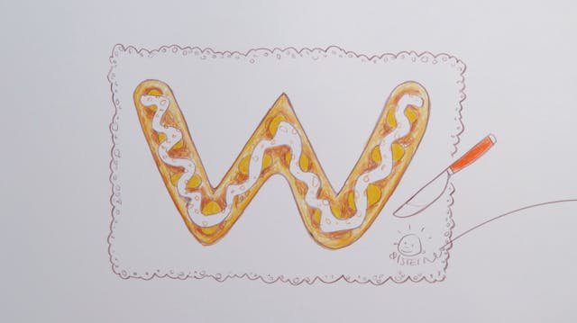 Øisteins blyant ABC: W = Wienerbrød