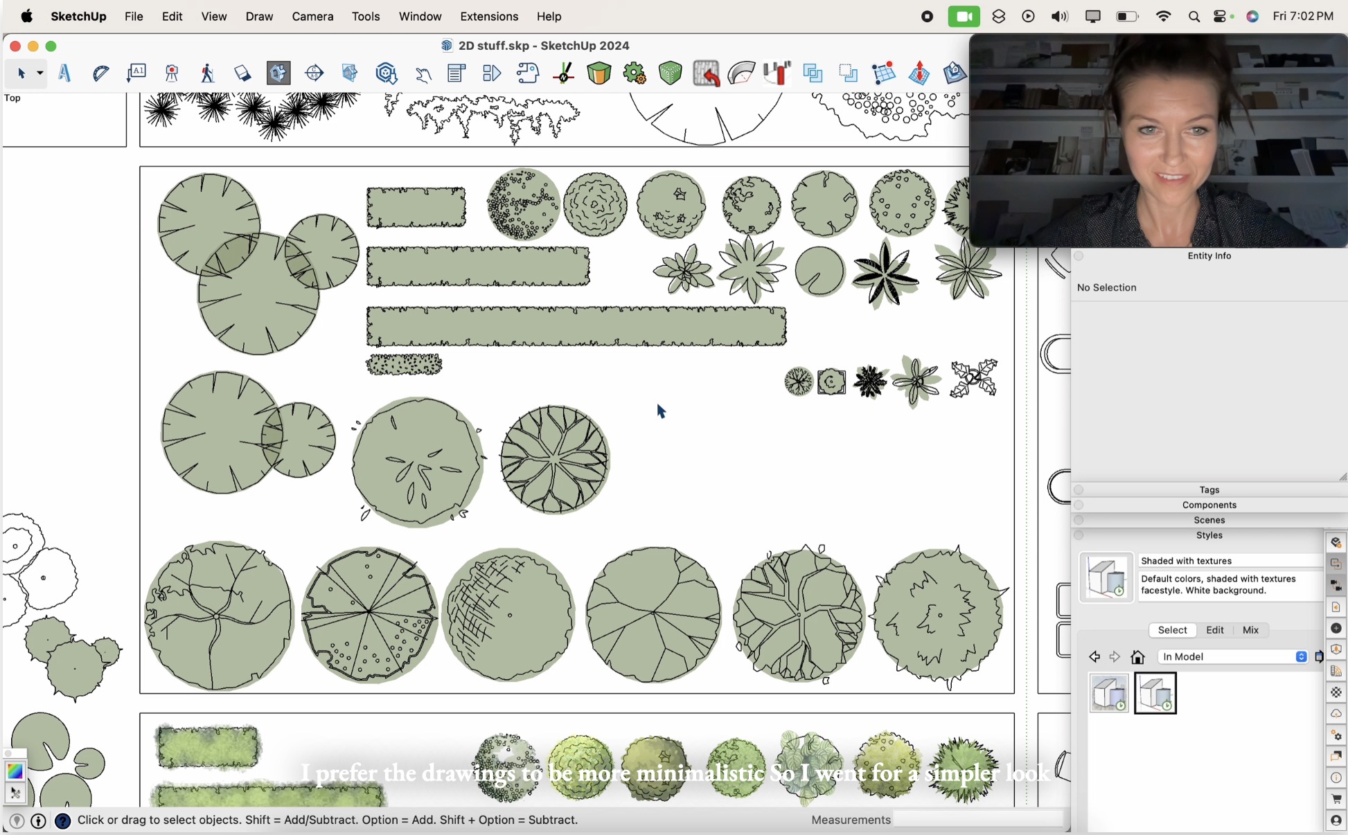 06.11. Enhance your drawings with 2D symbols watercolor plants