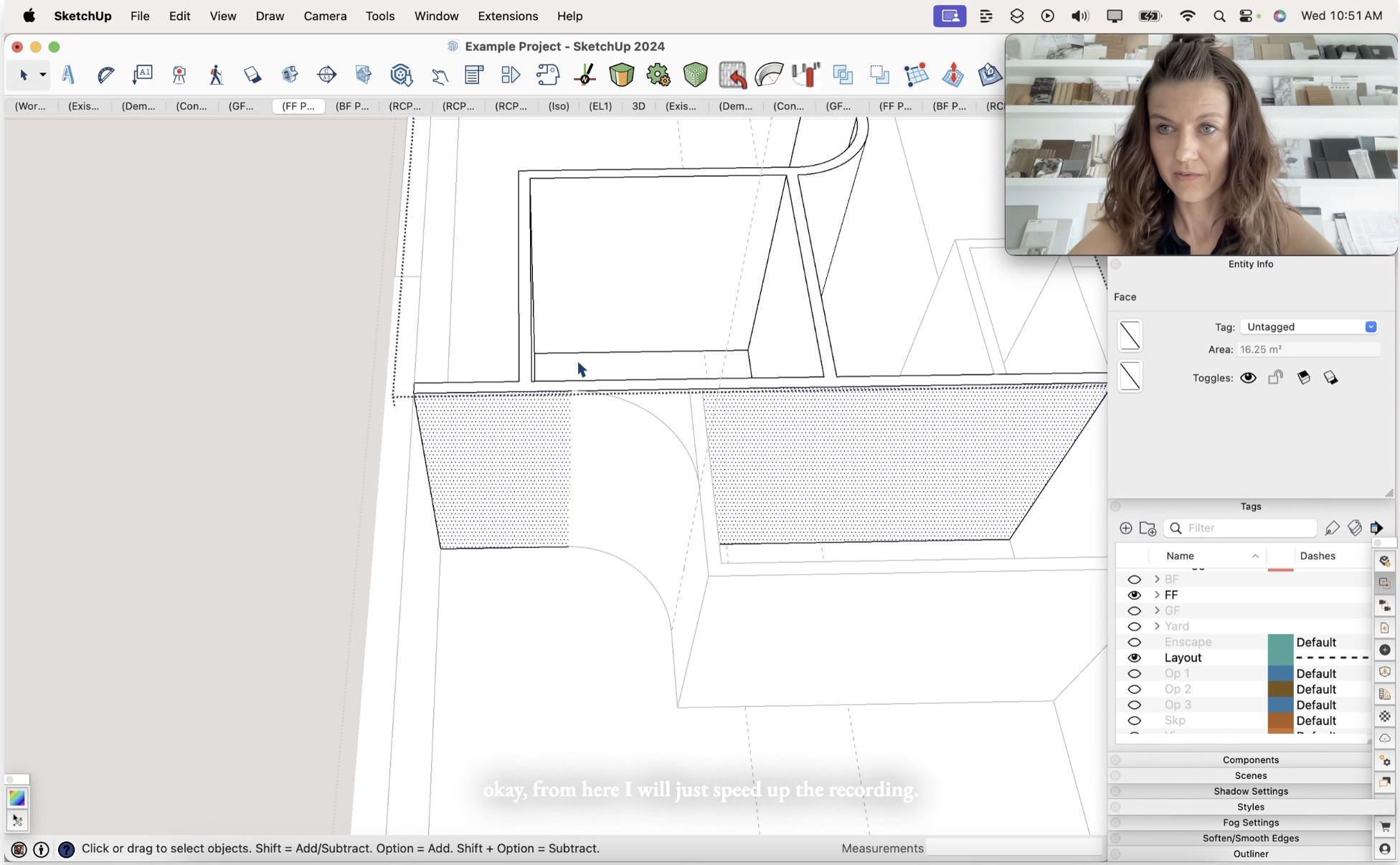 06.19. Modeling First Floor proposed walls