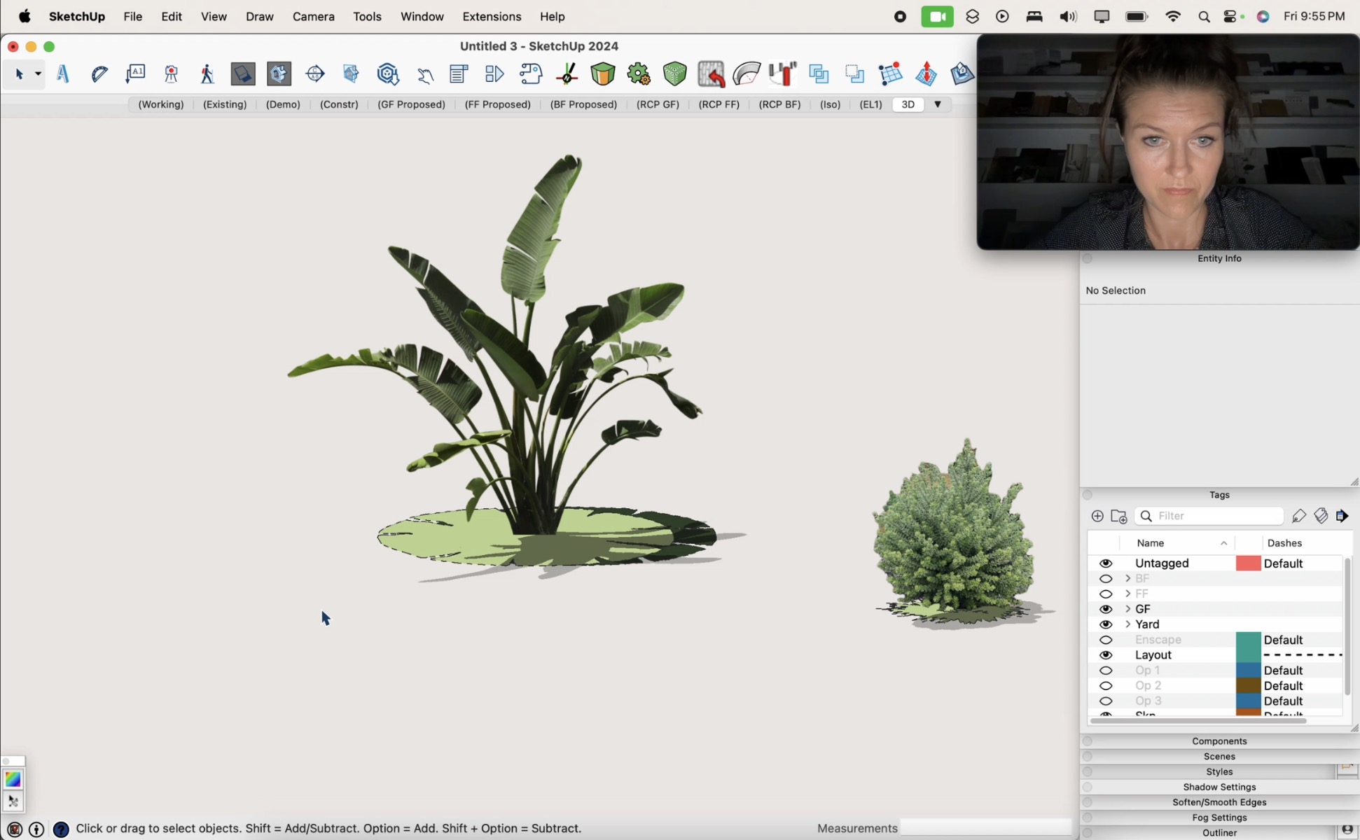 06.12. Creating reusable 2D/3D Component collection of backyard plants 