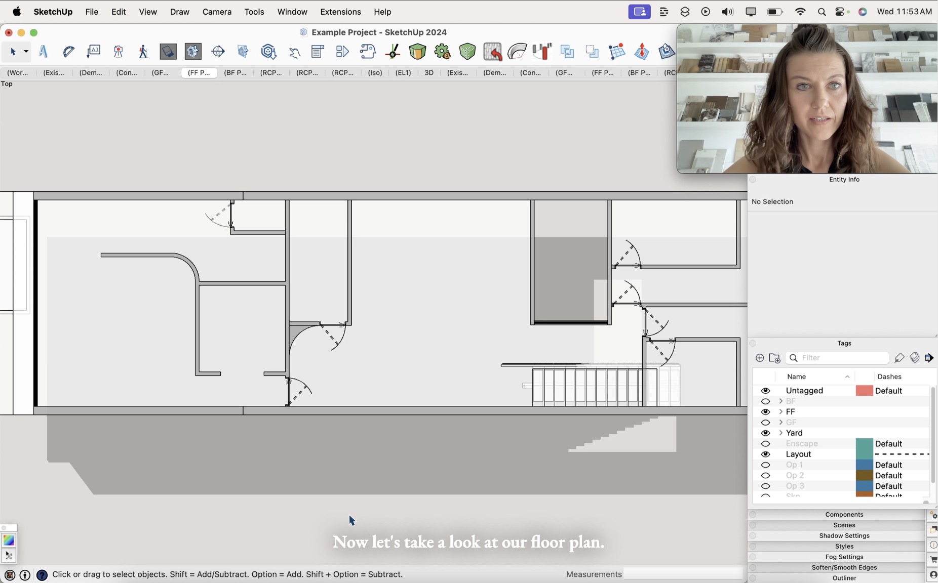 06.20. Modeling First Floor doors and windows using our components