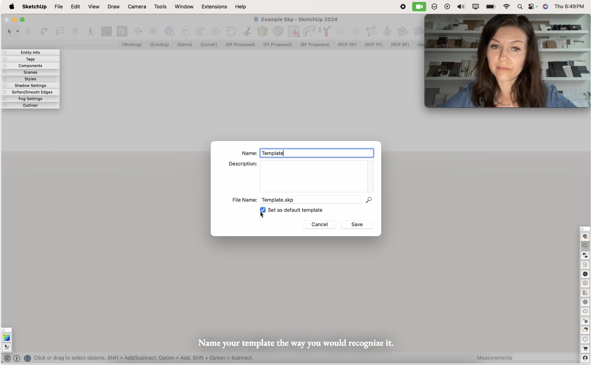 03.1. Creating efficient SketchUp template