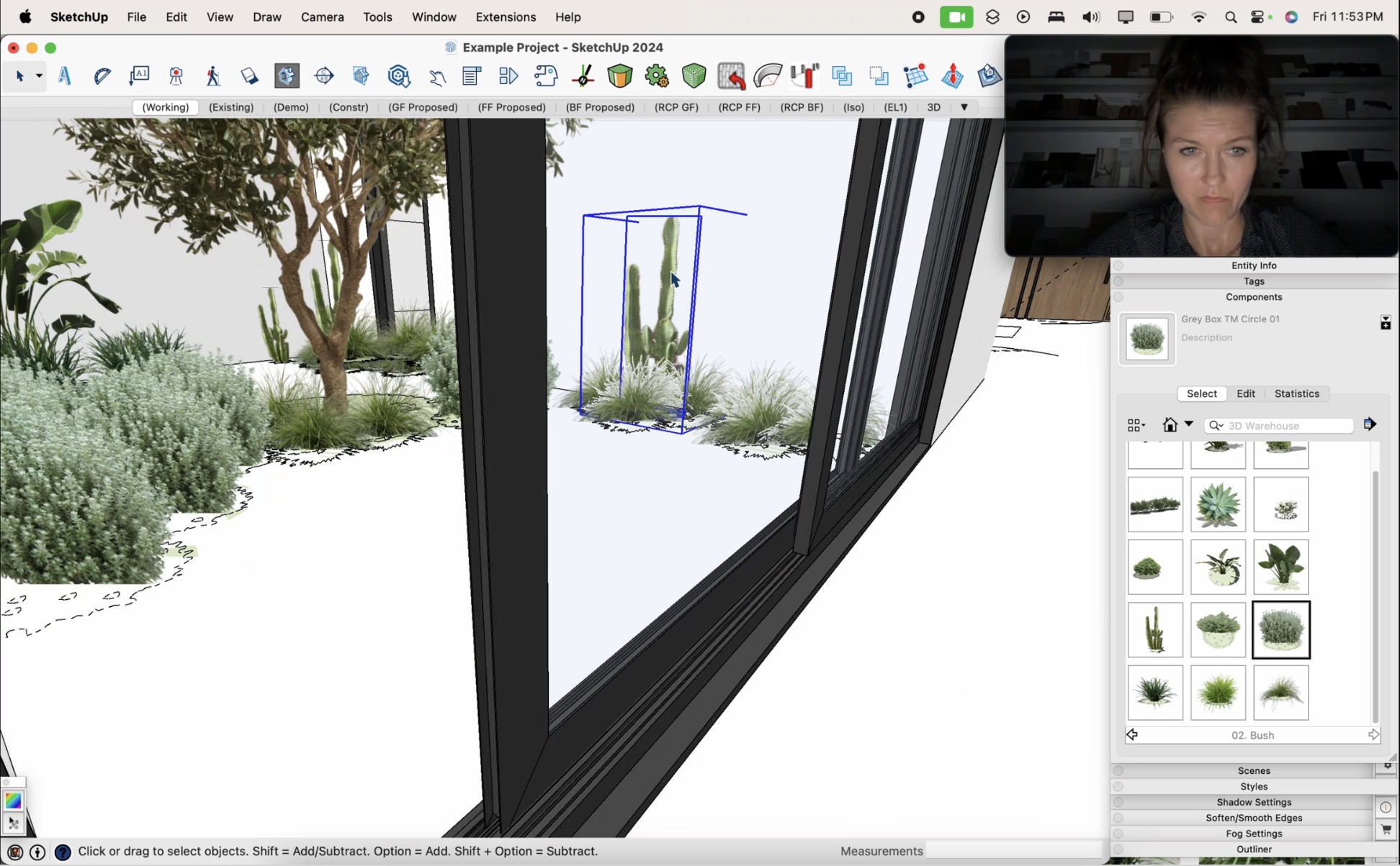 06.13. Creating reusable 2D/3D Component collection of backyard plants 