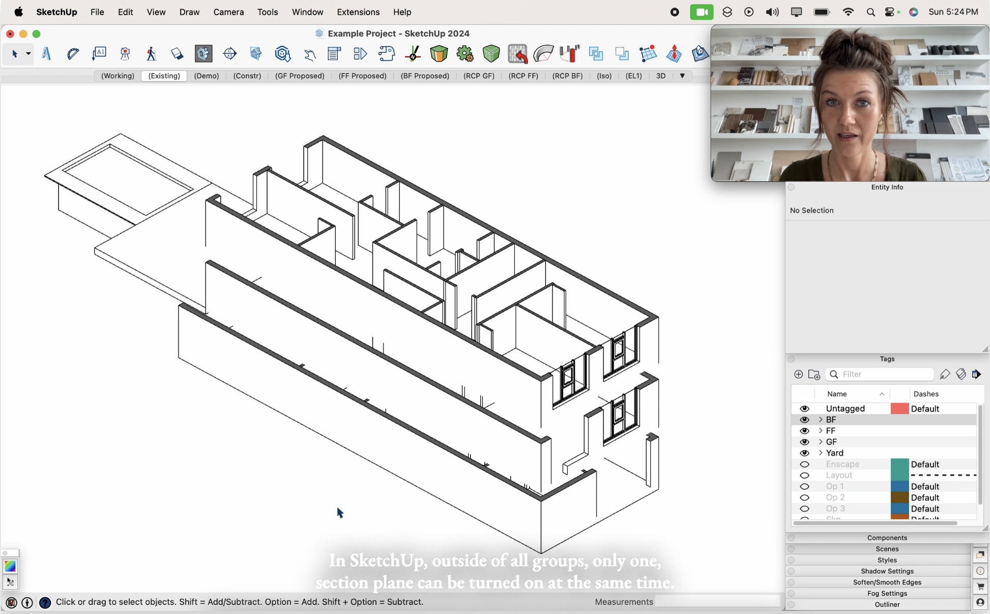 05.4. Modeling windows, Refining floor plans for print or presentation 