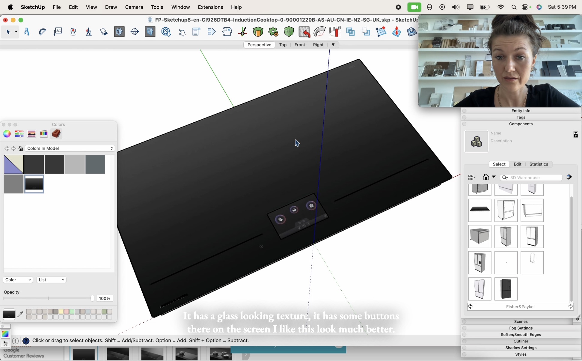 06.14. Concept massing, modeling cabinetry, enhance model w textured appliances