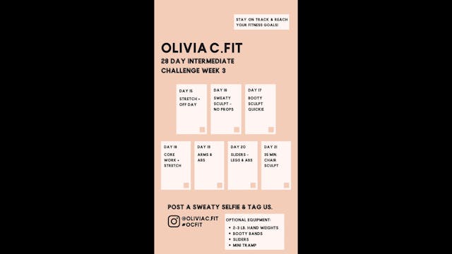 28 DAY CHALLENGE WK 3