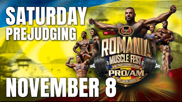 Sat. Prejudging - 2025 Romania Muscle Fest
