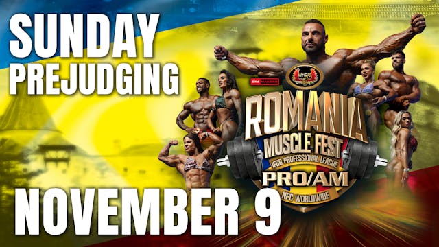 Sun. Prejudging - 2025 Romania Muscle Fest