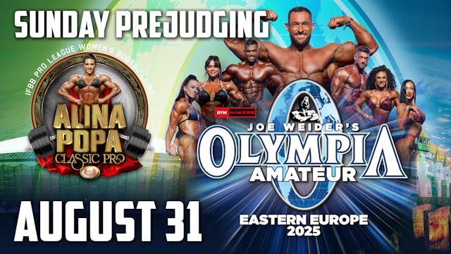 Sun. Prejudging - 2025 AOEE and Alina Popa Classic