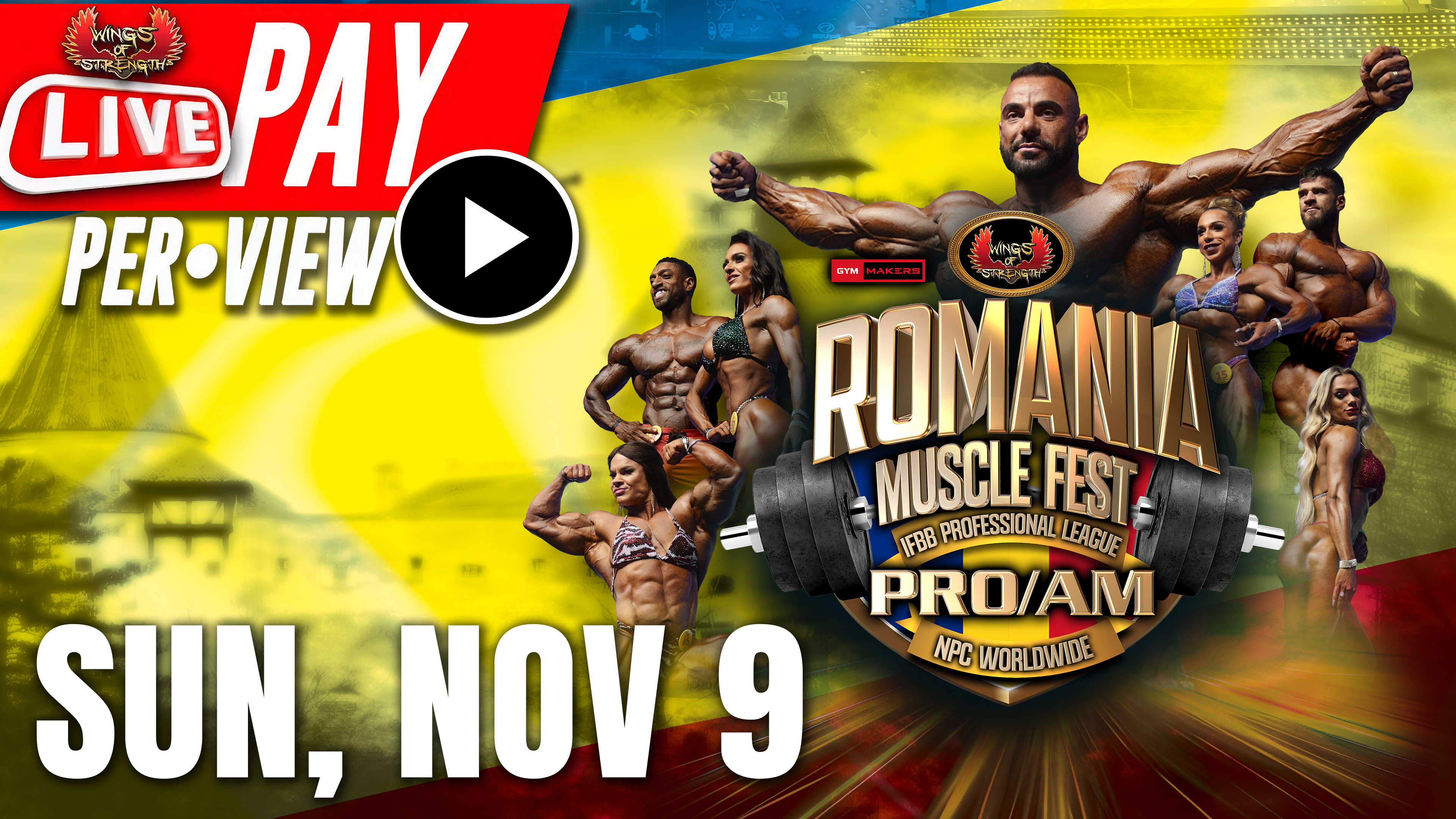Day 2 Only - IFBB 2025 Romania Muscle Fest PPV