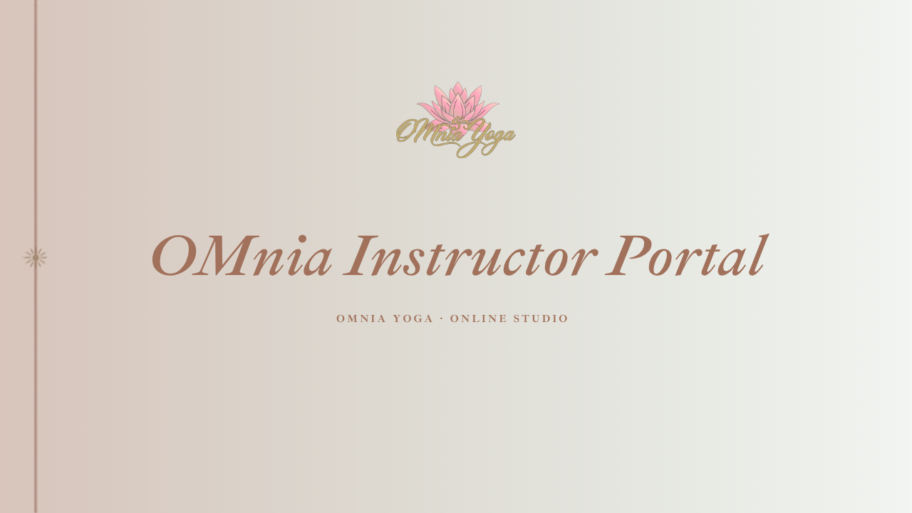 OMnia Instructor Portal
