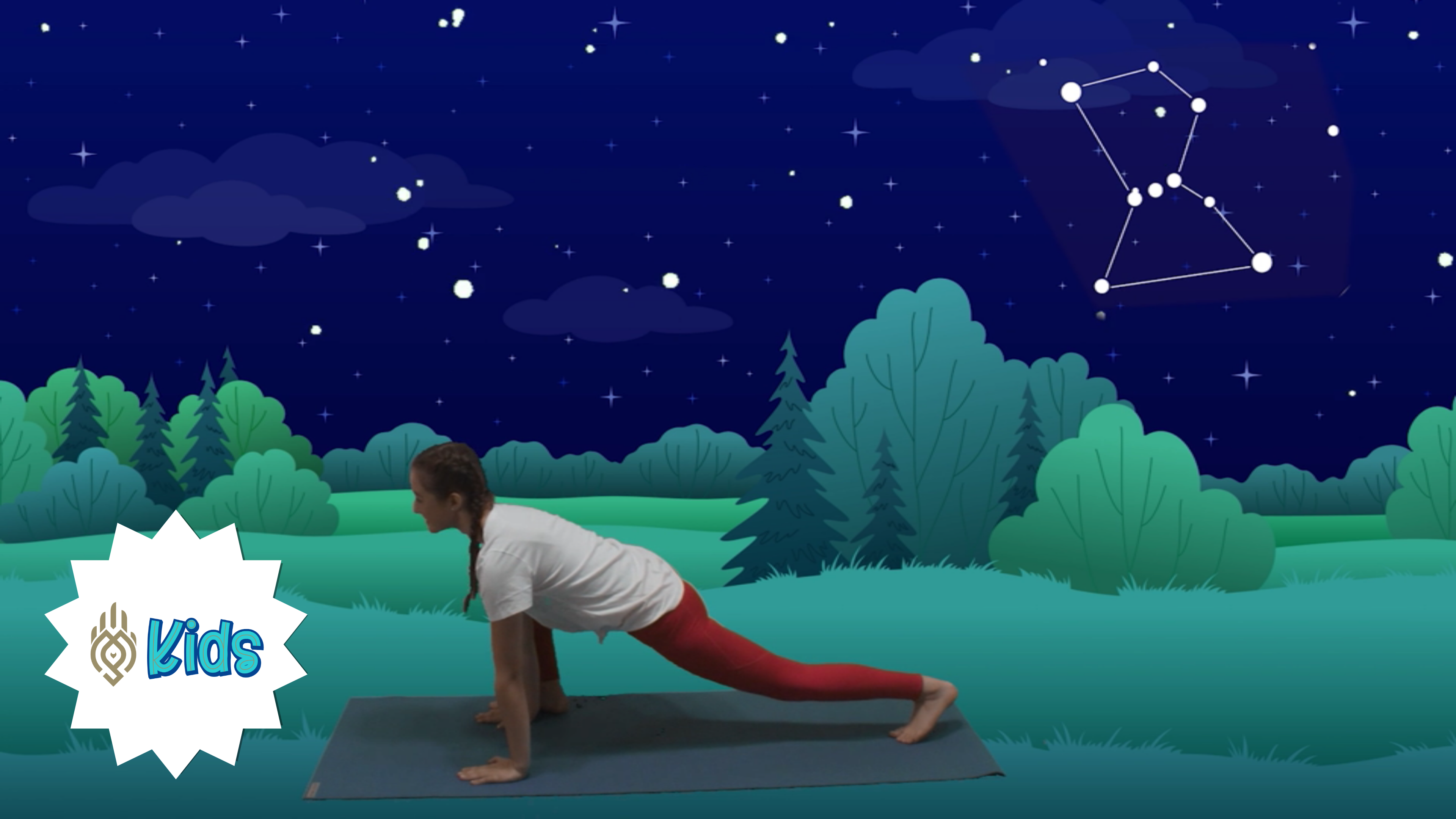 Learn About Star Constellations | An OM Warrior Kids Yoga Adventure