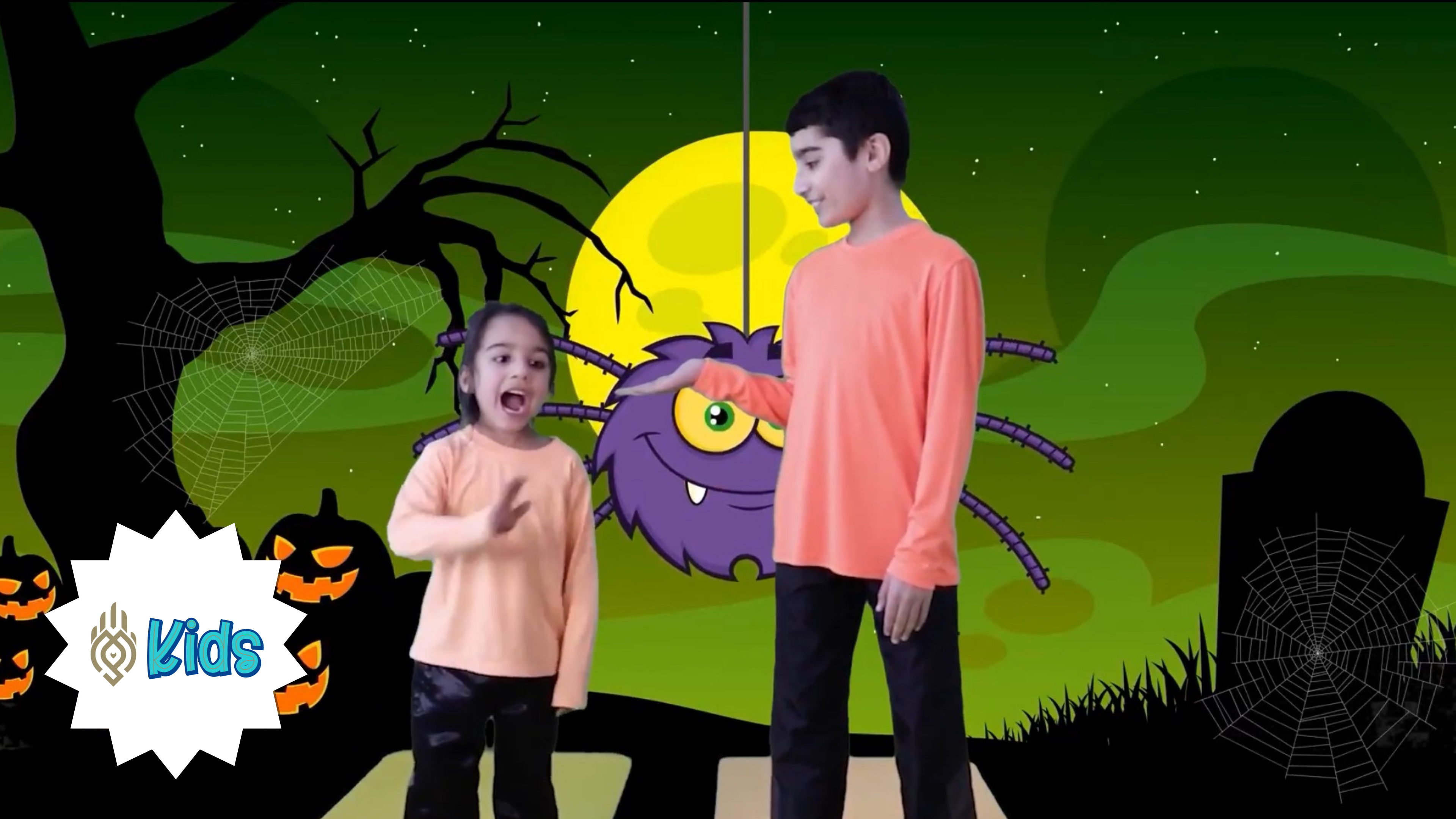 Halloween Sun Salutations 2 | An OM Warrior Kids Holiday Yoga Video