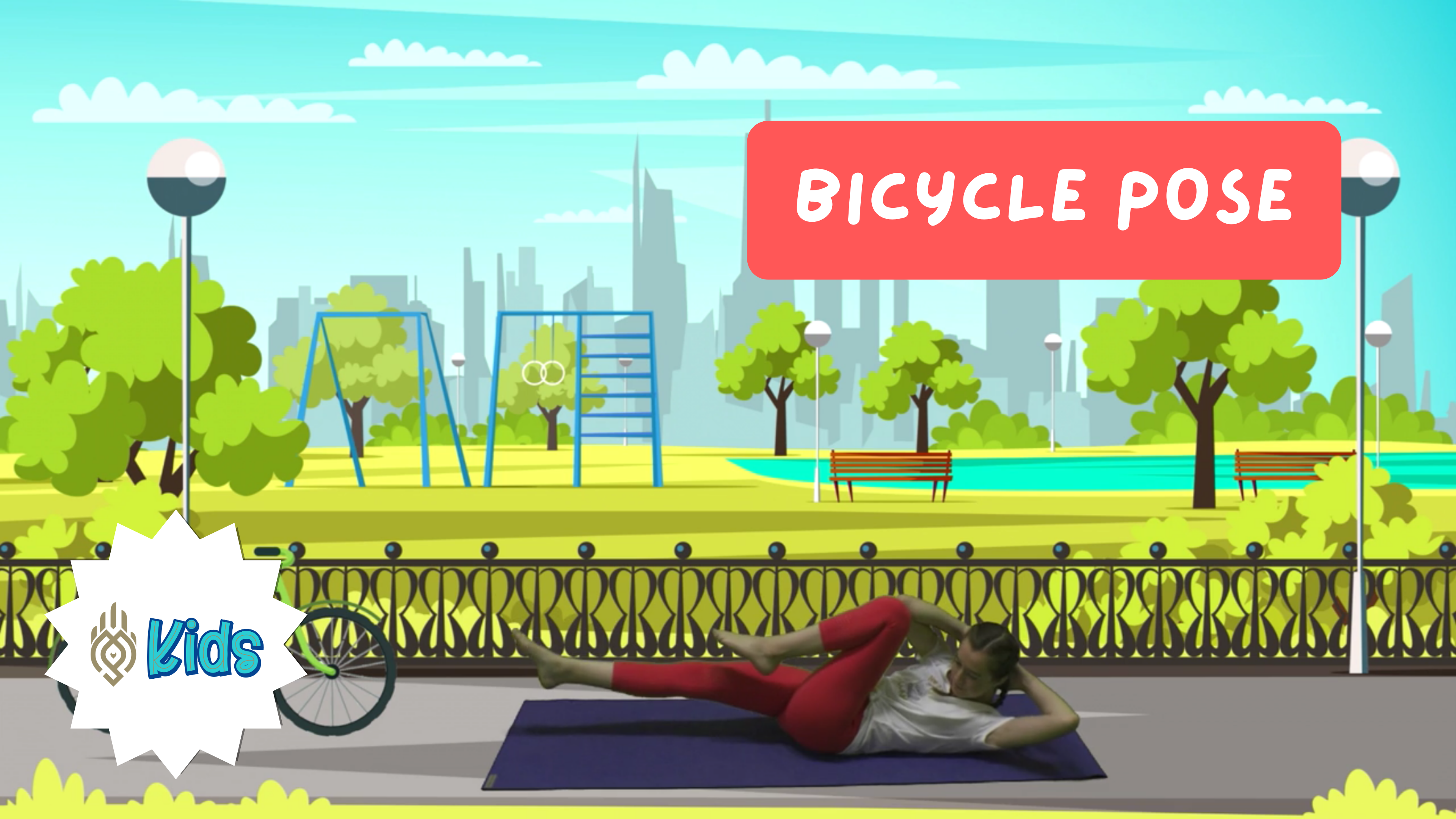 How To Practice Bicycle Pose | An OM Warrior Kids Yoga Pose Tutorial