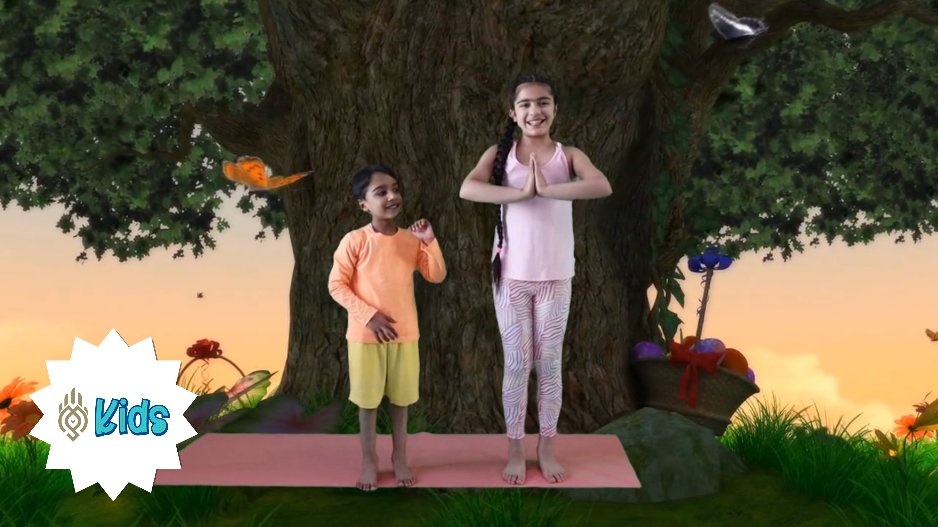 Easter Sun Salutations | An OM Warrior Kids Holiday Yoga Video