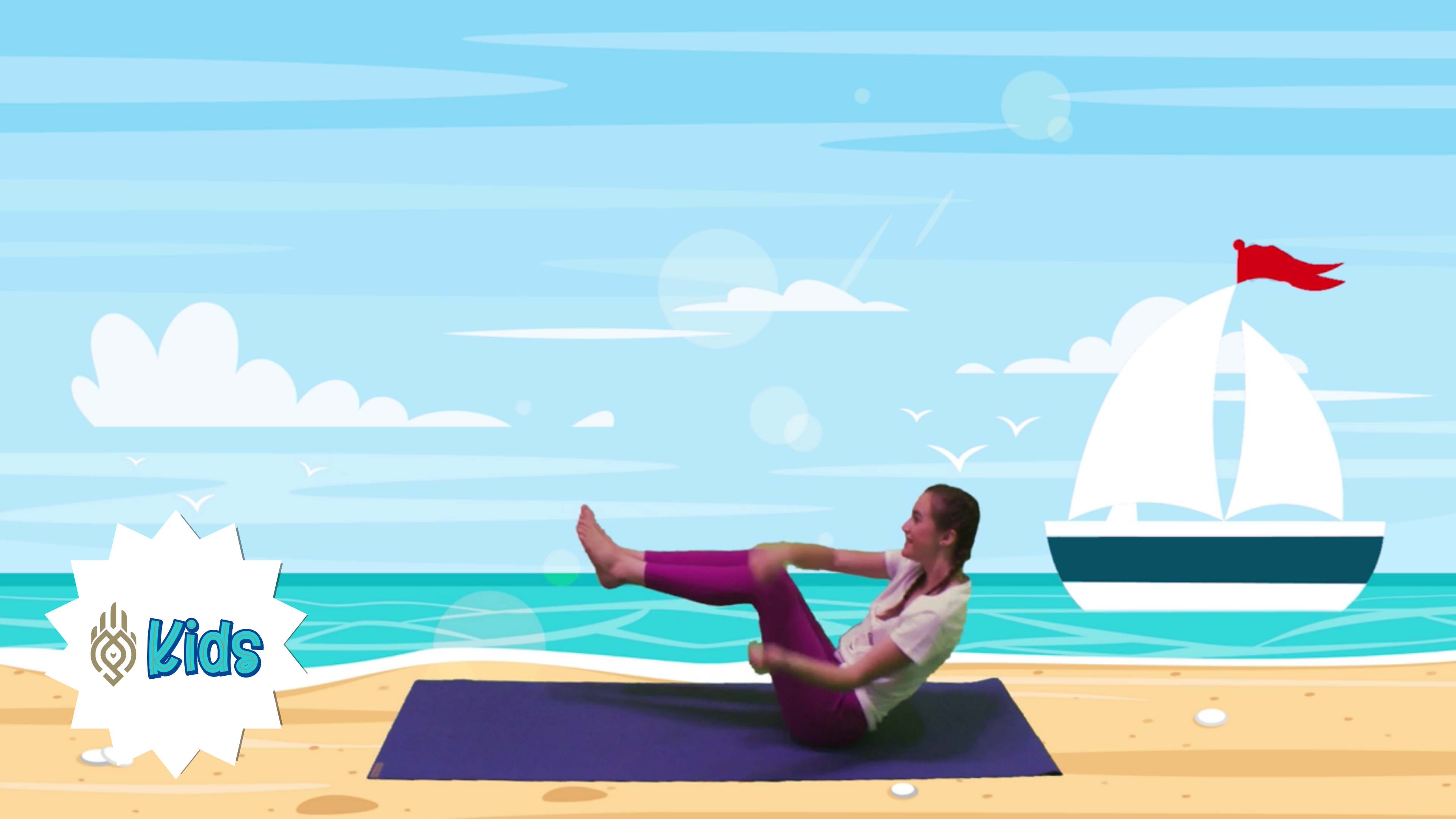 Having Fun At The Beach | An OM Warrior Kids Yoga Adventure