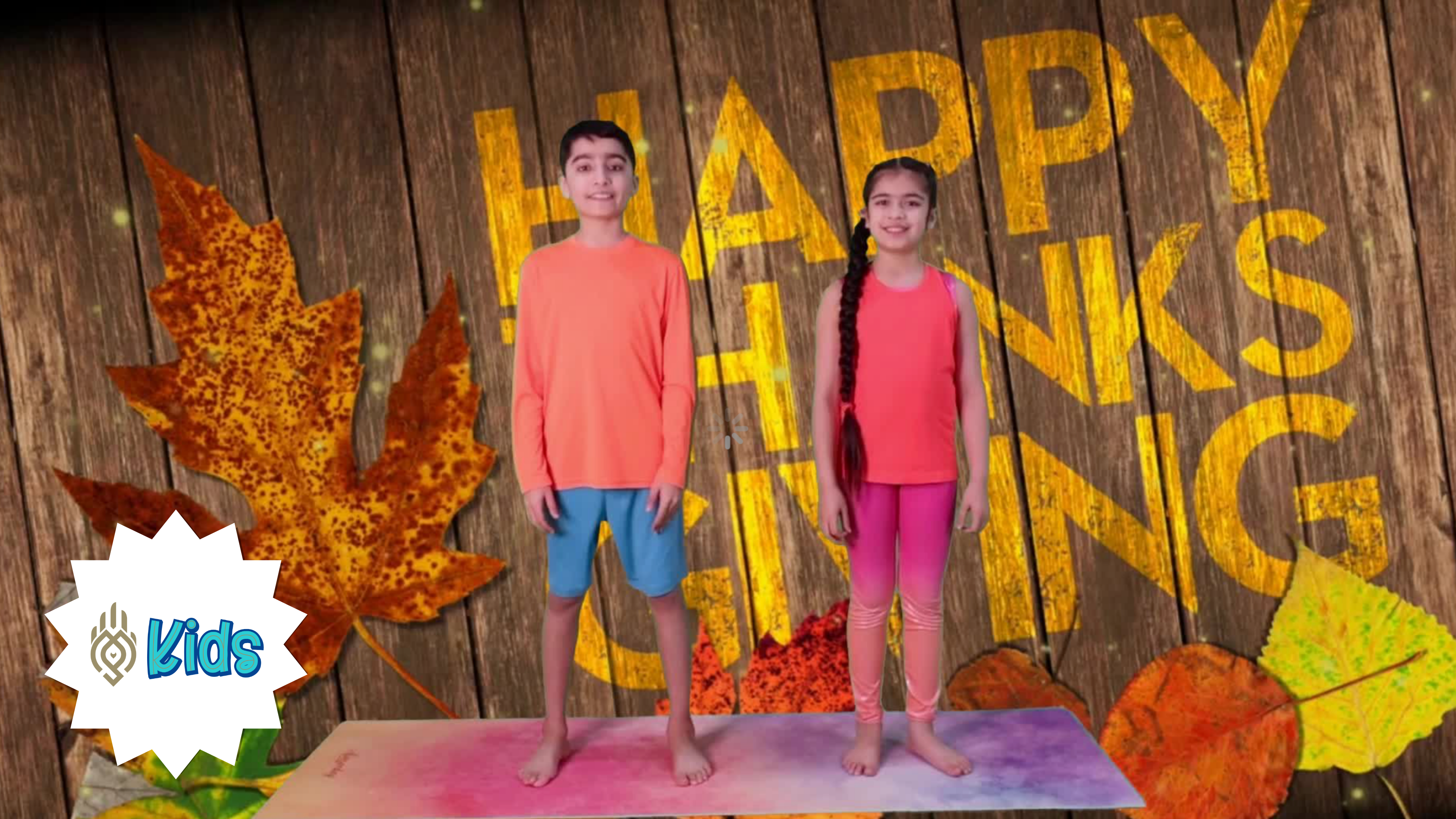 Happy Thanksgiving | An OM Warrior Kids Holiday Yoga Video