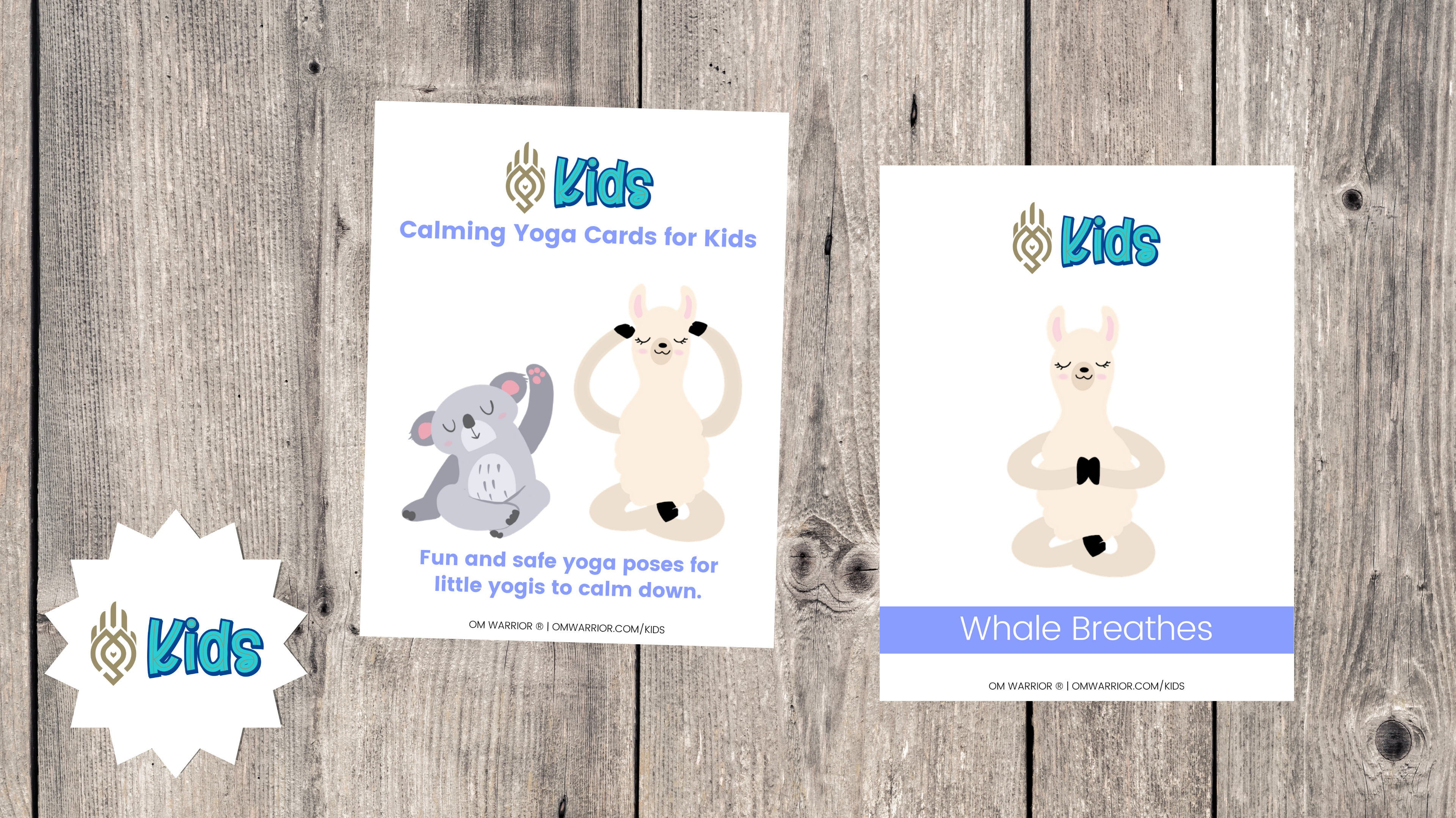 Calming Yoga Cards | An OM Warrior Kids Printable Activity