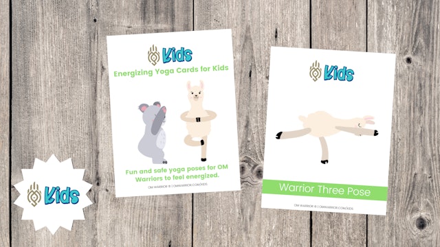 Energizing Yoga Cards | An OM Warrior Kids Printable Activity