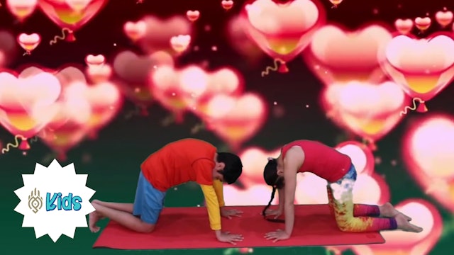 Happy Valentine's Day | An OM Warrior Kids Holiday Yoga Video