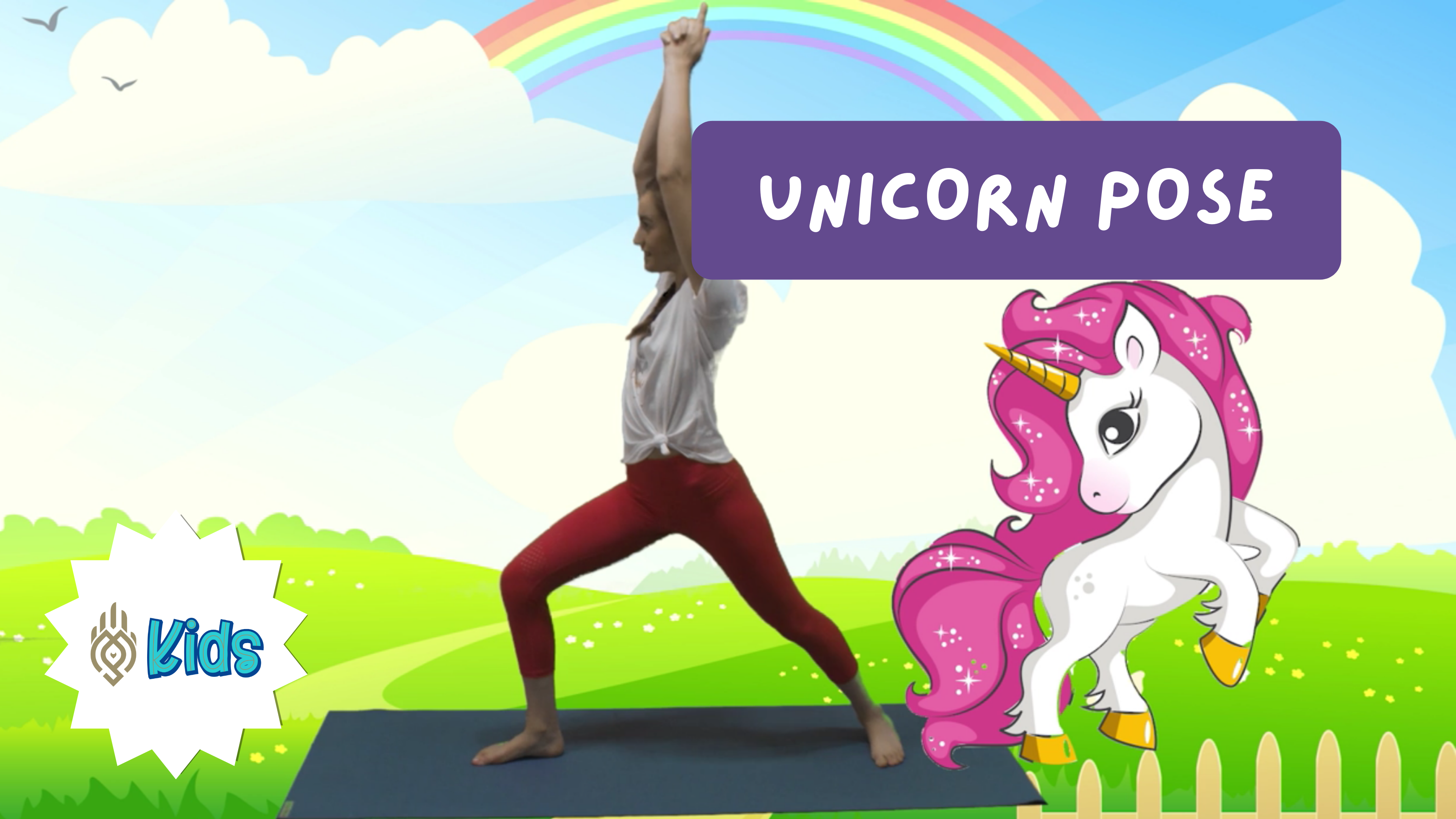How To Practice Unicorn Pose | An OM Warrior Kids Yoga Pose Tutorial