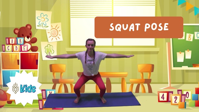 How To Practice Squat Pose | An OM Warrior Kids Yoga Pose Tutorial