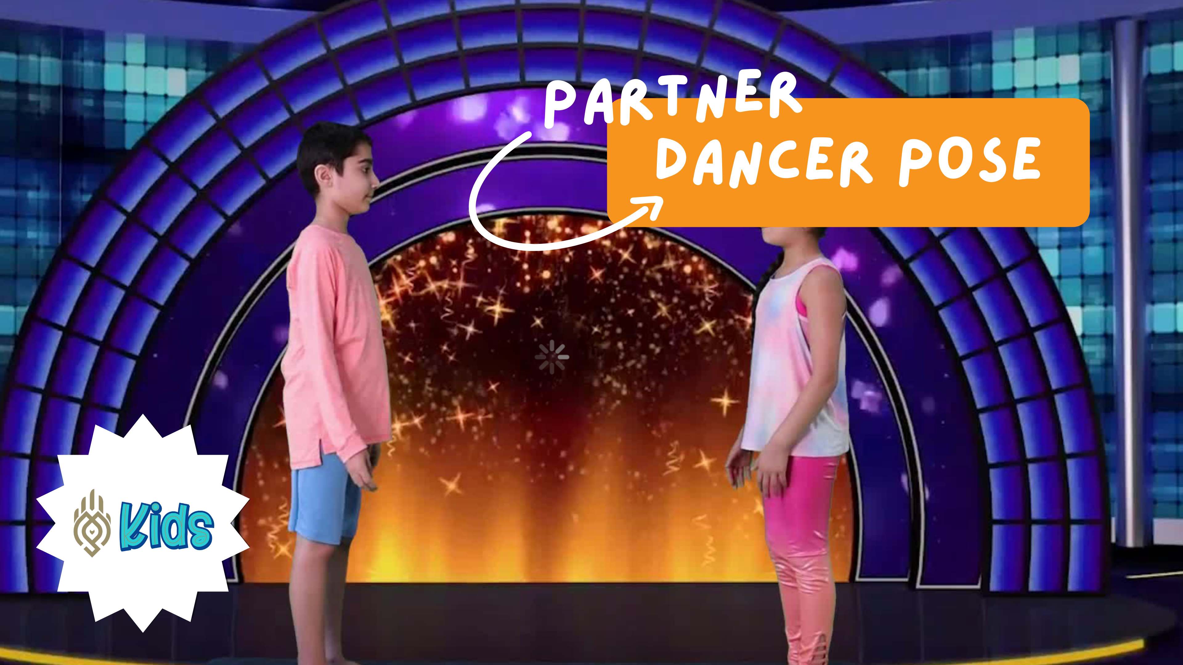 How To Practice Partner Dancer Pose | An OM Warrior Kids Yoga Pose Tutorial