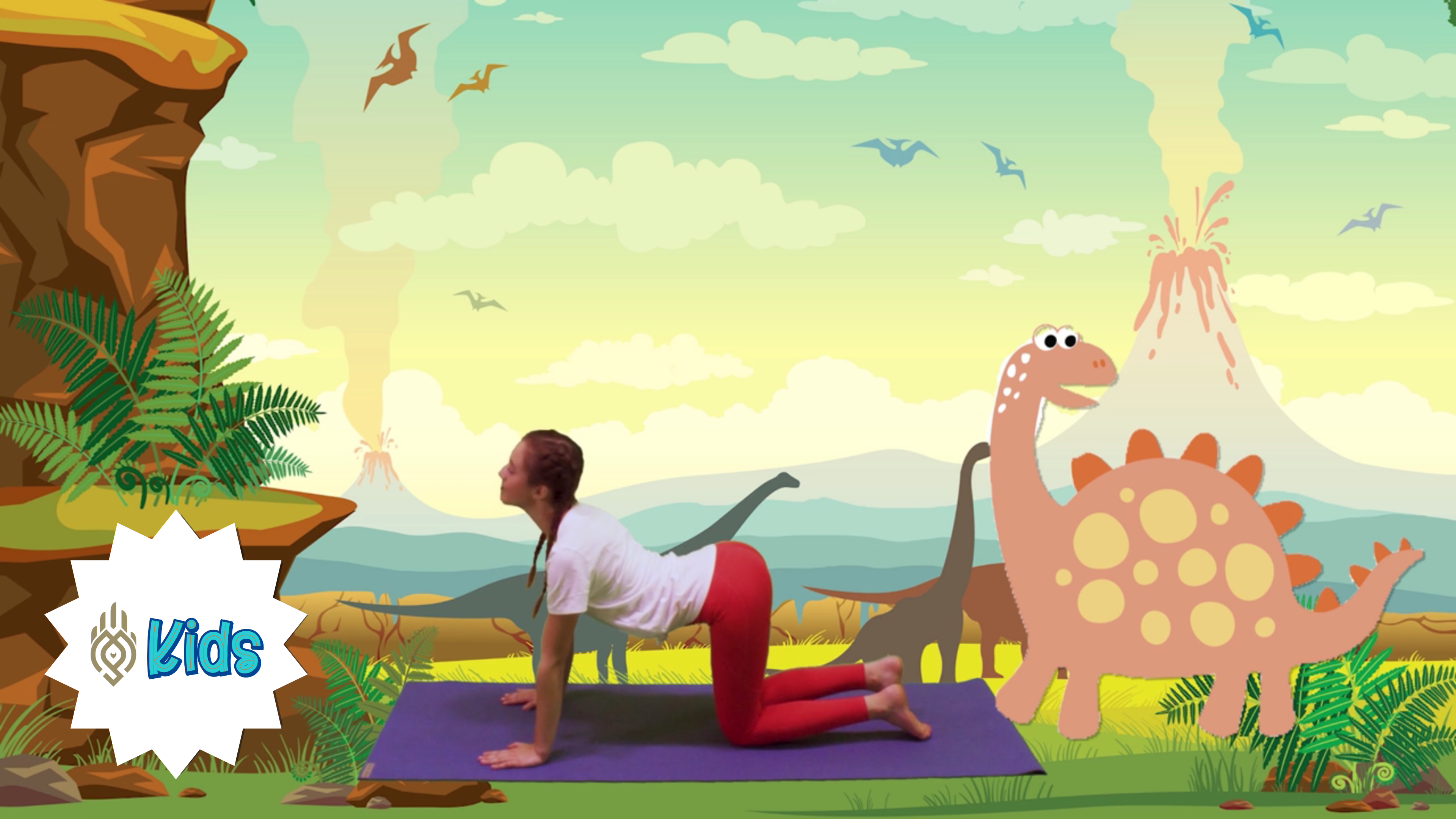 Travel Back In Time To Meet Dinosaurs | An OM Warrior Kids Yoga Adventure