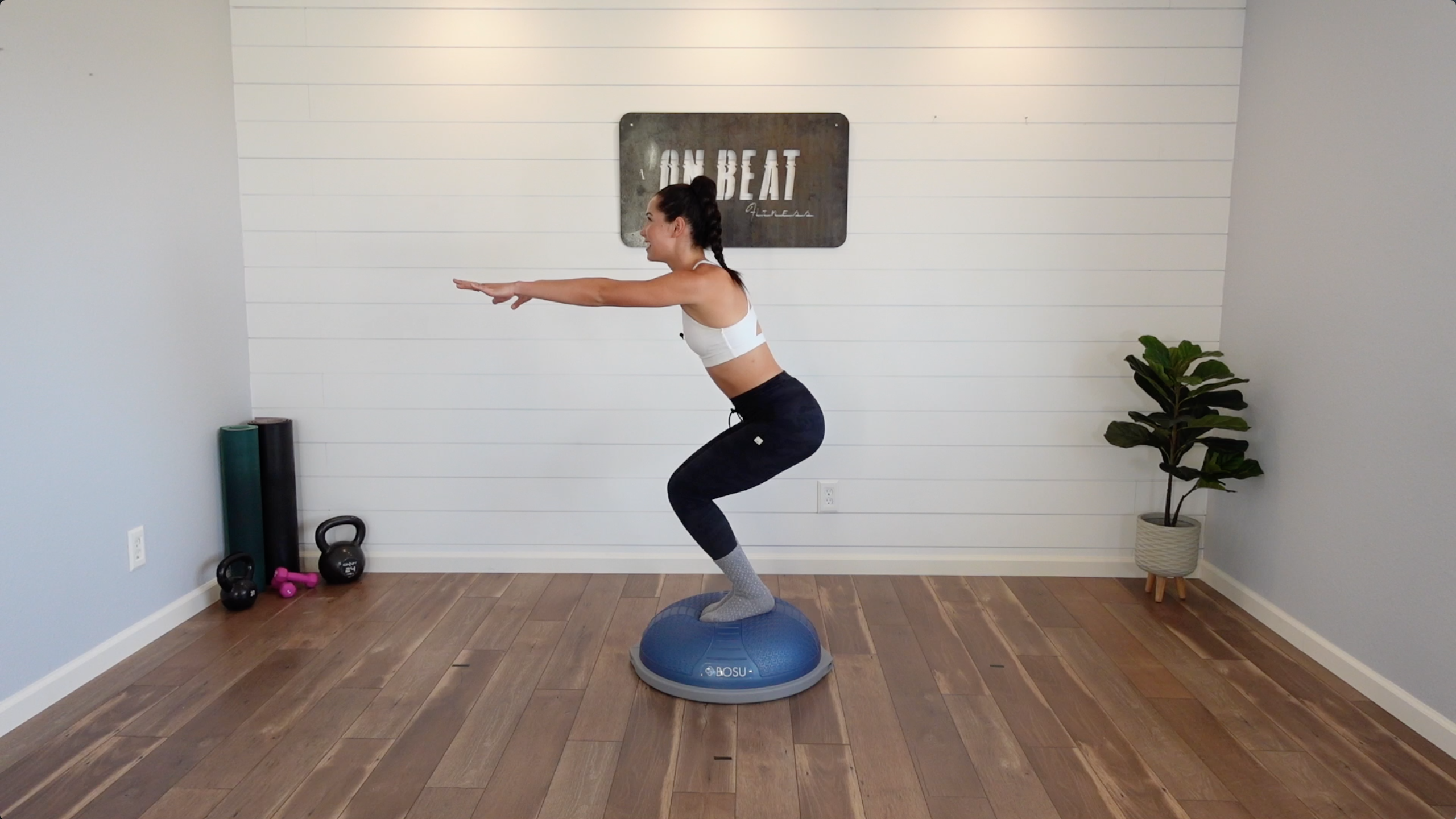 Sassy Socks Plyo on the Bosu | Katie Kasten