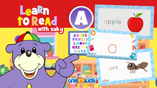 Learn to Read with Zaky - Letter A