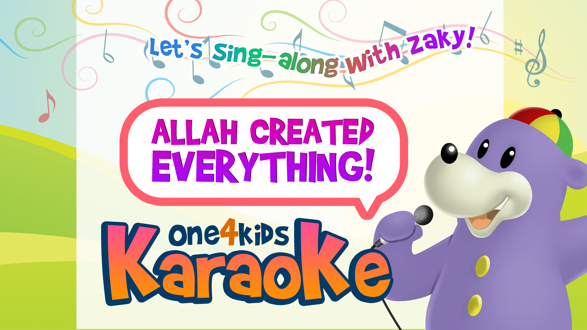 KARAOKE | Allah Created Everything By Zaky | Sing-along
