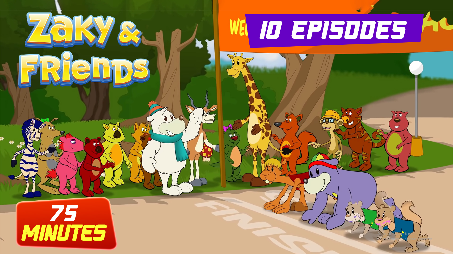 Zaky & Friends 75 Minutes Compilation | 10 Zaky Cartoon Episodes