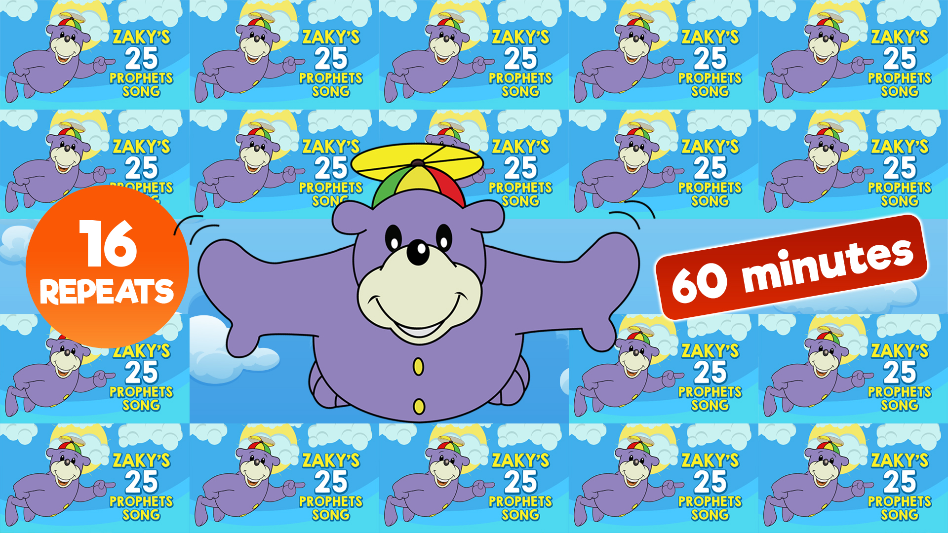 Zaky's 25 Prophets Song | 60 MINUTES | 16 REPEATS