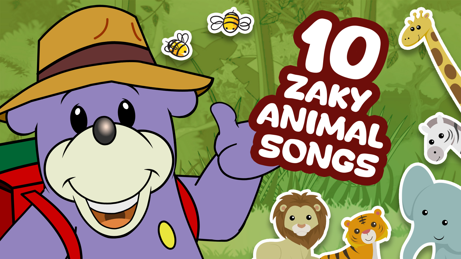 10 Zaky Animal Songs For Kids - Muslim Cartoons