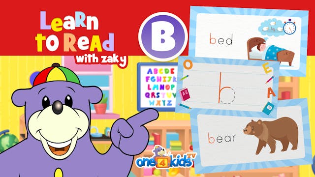 Learn to Read with Zaky - Letter B