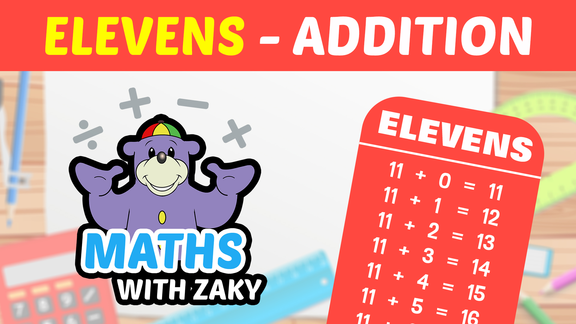📕 Learn Maths with Zaky - Additions (Number 11)