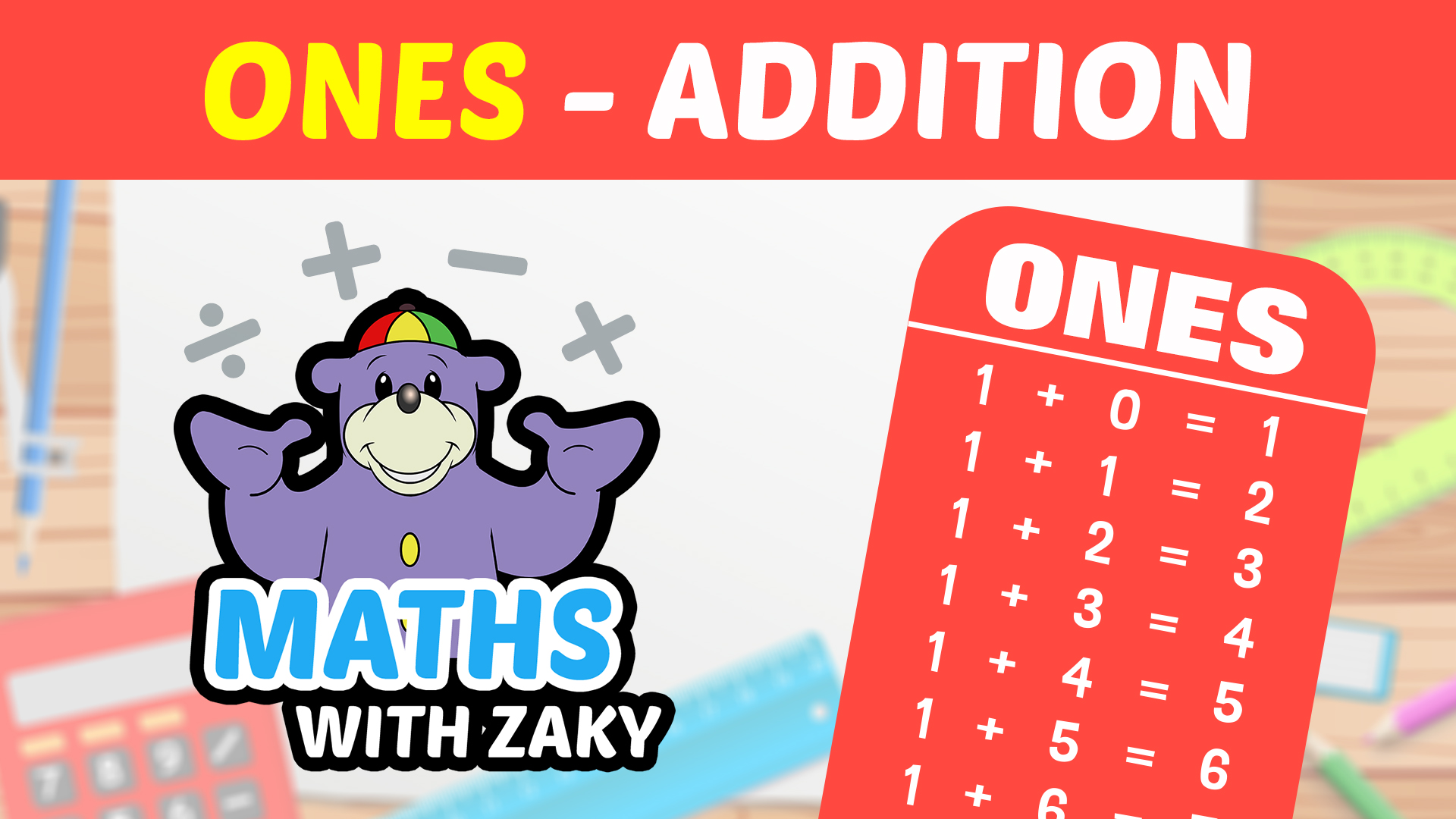 📕 Learn Maths with Zaky - Additions (Number 1)