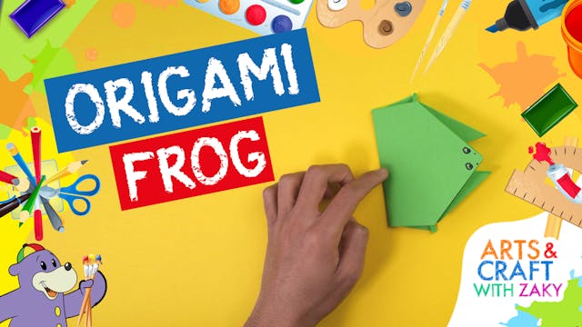 Make an Origami Frog with Zaky
