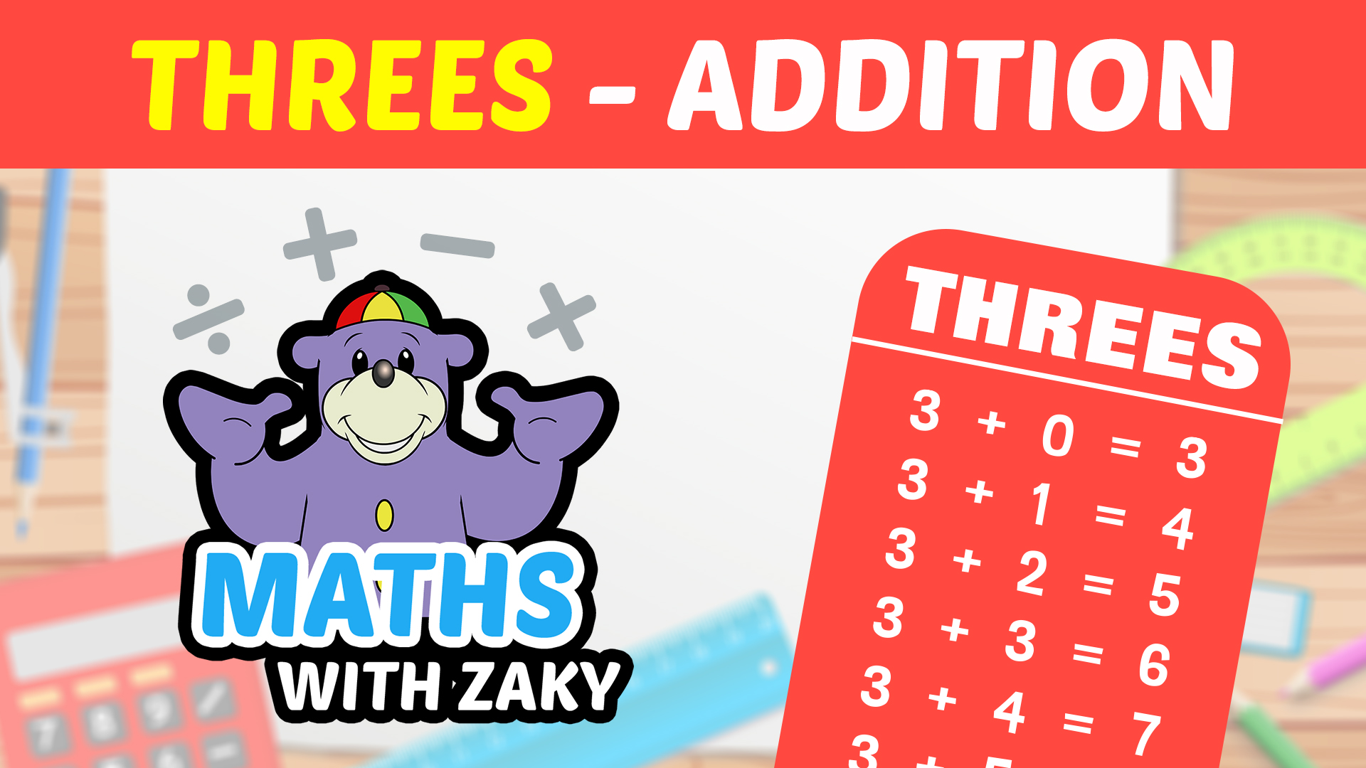 📕 Learn Maths with Zaky - Additions (Number 3)