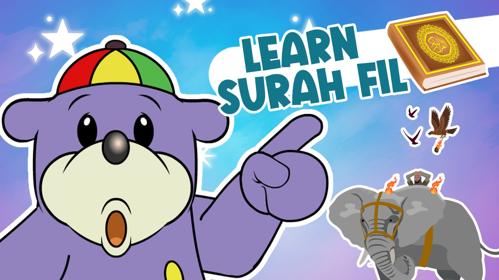 Surah Al-Fil for Kids! Learn Quran Easily with Zaky
