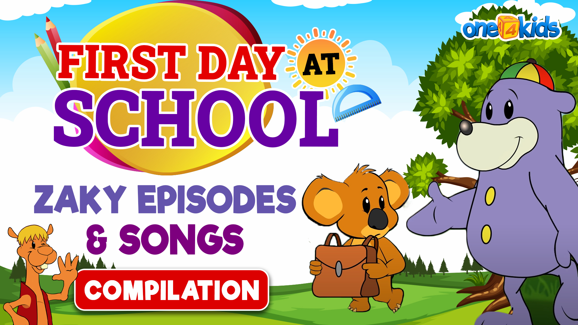 First Day At School + Zaky Episodes & Songs | COMPILATION