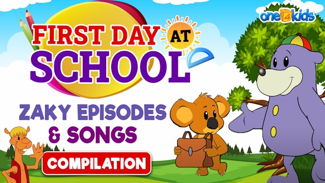 First Day At School + Zaky Episodes & Songs | COMPILATION