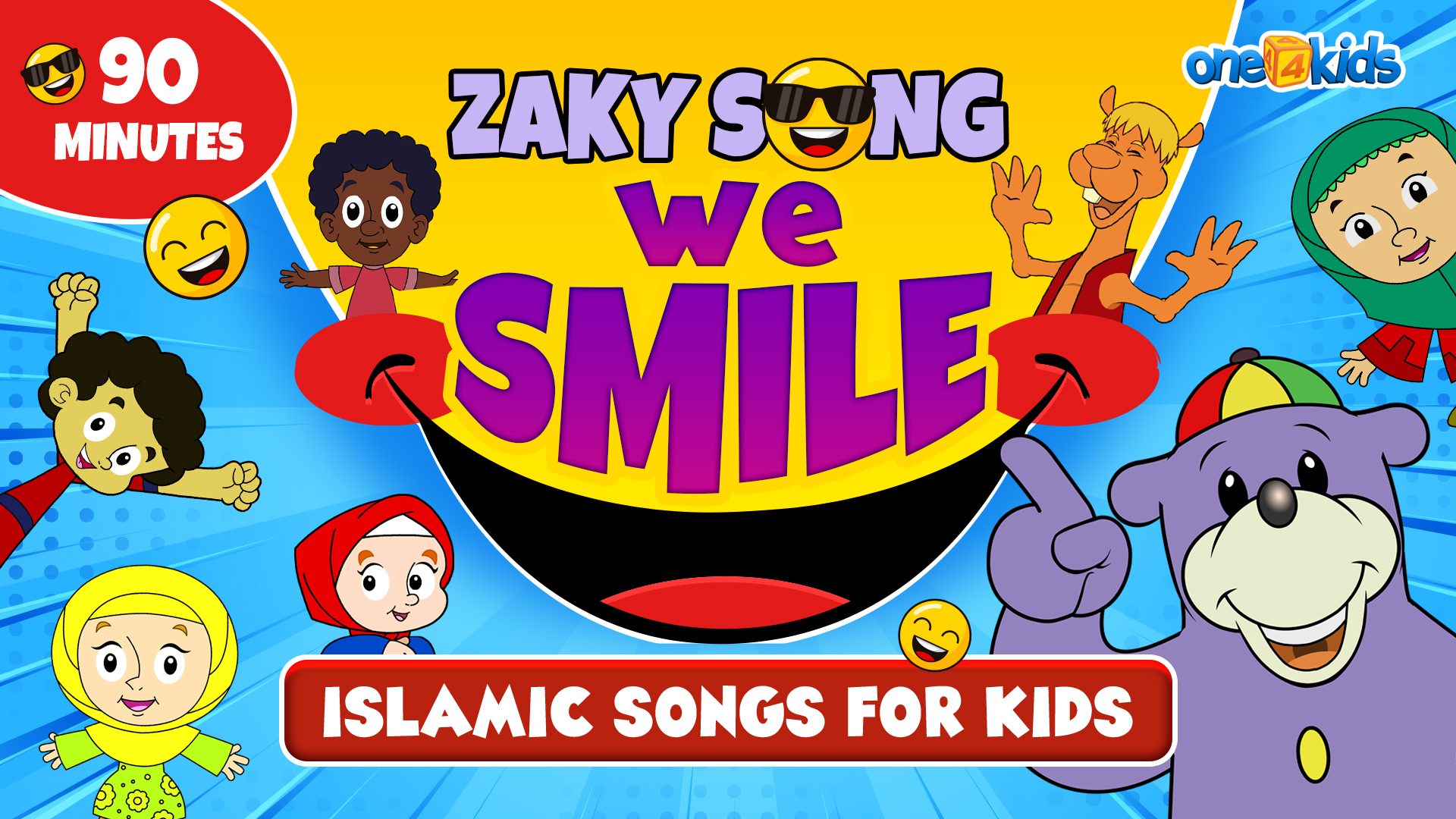 WE SMILE - ZAKY SONG | ISLAMIC SONGS FOR KIDS | 90 MINUTES