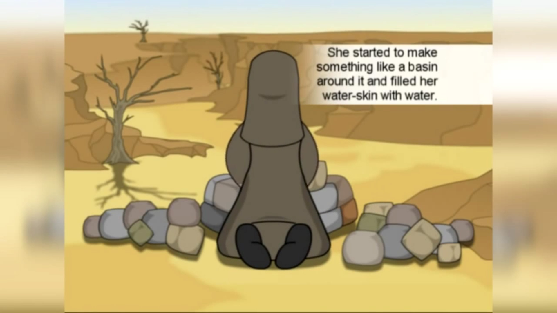 The Well of Zamzam is built by Hajar