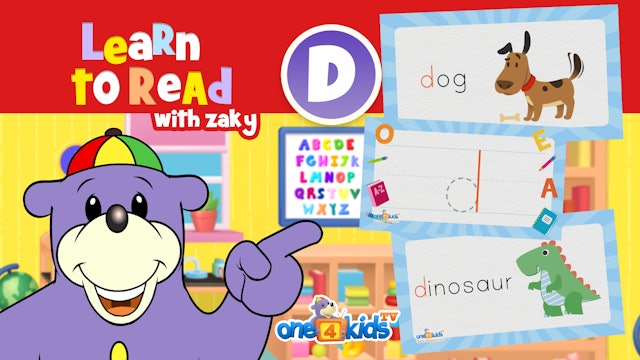 Learn to Read with Zaky - Letter D