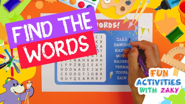 Find The Words - Zaky & Friends