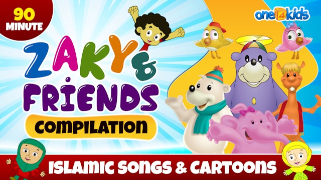 Zaky & Friends Compilation | Islamic Songs & Cartoons | 90 Minutes