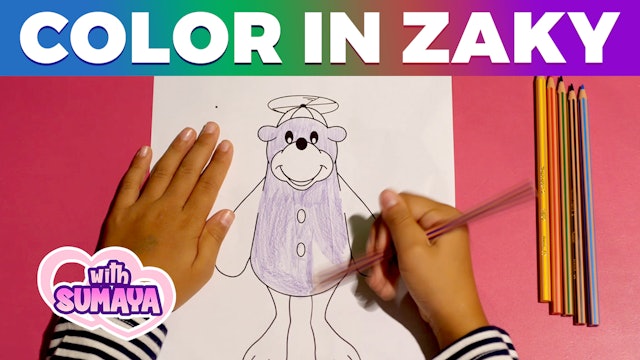 Let's Color In Zaky With Sumaya!